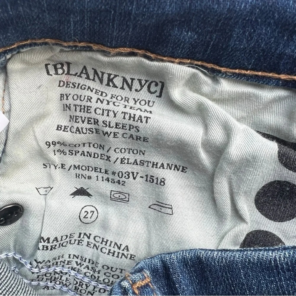 Blank NYC Mid Rise‎ Skinny Jeans Size 27